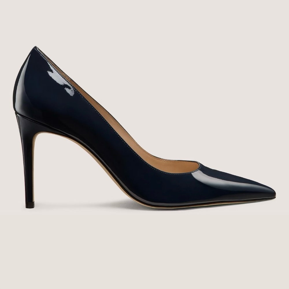 Stuart Weitzman Black Patent Leather Heels